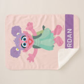 Abby Cadabby Woodland | Jouw namen toevoegen Sherpa Deken (Voorkant (horizontaal))