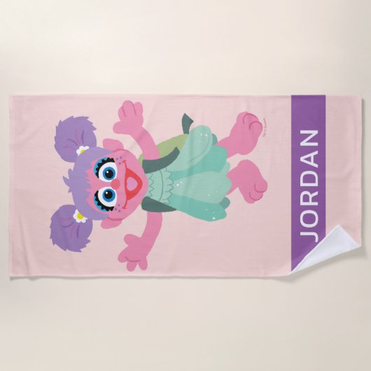 Abby Cadabby Woodland | Jouw namen toevoegen Strandlaken (Voorkant)