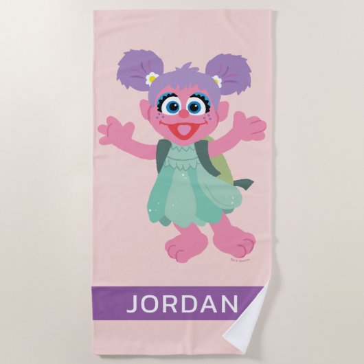 Abby Cadabby Woodland | Jouw namen toevoegen Strandlaken (Voorkant)