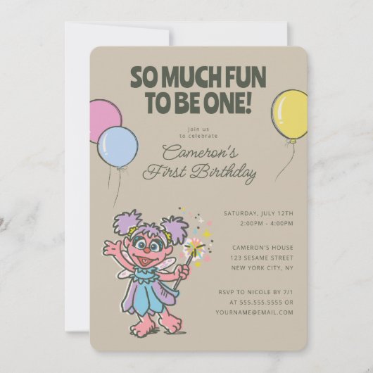 Abby Cadabby | Zoveel plezier om een dag te worden Kaart (Voorkant)