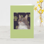 Abby de kat kaart (Gele Bloem)