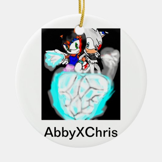 Abby de kat Ornament (Voorkant)