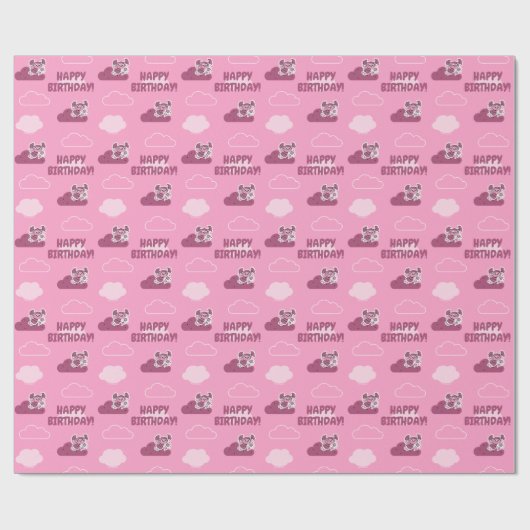 Abby Doodley Cloud Pattern Cadeaupapier (Vlak)