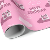 Abby Doodley Cloud Pattern Cadeaupapier (Rol Hoek)