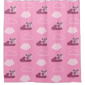 Abby Doodley Cloud Pattern Douchegordijn (Voorkant)