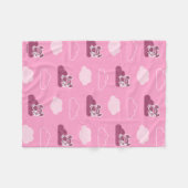 Abby Doodley Cloud Pattern Fleece Deken (Voorkant (Horizontaal))