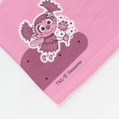 Abby Doodley Cloud Pattern Fleece Deken (Hoek)