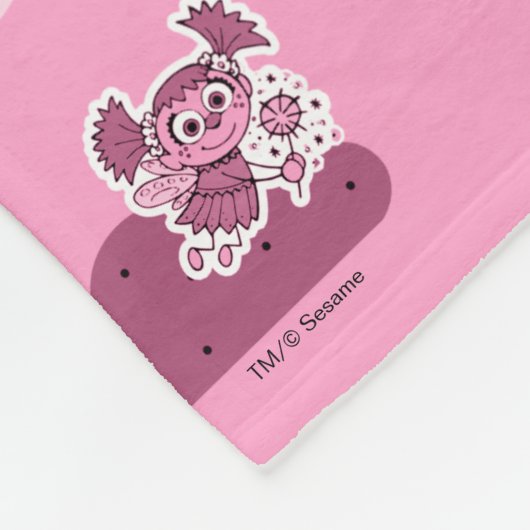 Abby Doodley Cloud Pattern Fleece Deken (Hoek)