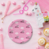 Abby Doodley Cloud Pattern Papieren Bordje (Feest)