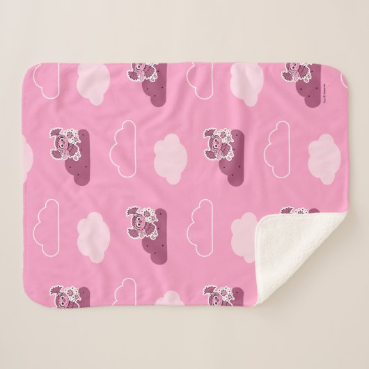 Abby Doodley Cloud Pattern Sherpa Deken (Voorkant (horizontaal))