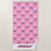 Abby Doodley Cloud Pattern Strandlaken (Voorkant)