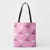 Abby Doodley Cloud Pattern Tote Bag (Voorkant)