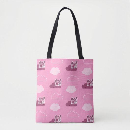 Abby Doodley Cloud Pattern Tote Bag (Voorkant)