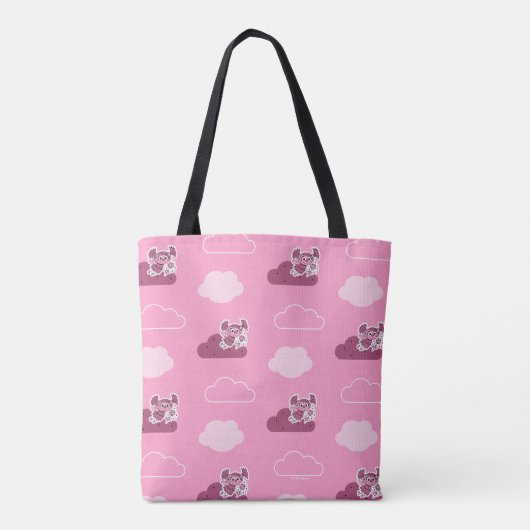 Abby Doodley Cloud Pattern Tote Bag (Achterkant)