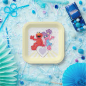 Abby & Elmo Grafisch Papieren Bordje (Feest)