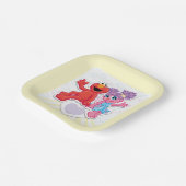 Abby & Elmo Grafisch Papieren Bordje (Gebogen)