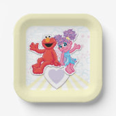 Abby & Elmo Grafisch Papieren Bordje (Voorkant)
