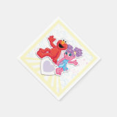 Abby & Elmo Grafisch Servet (Hoek)
