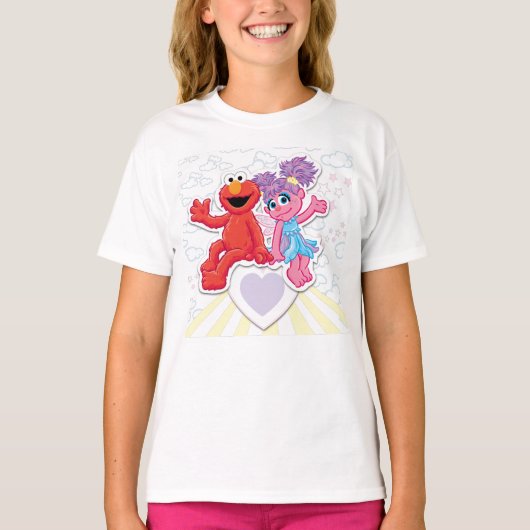 Abby & Elmo Grafisch T-shirt (Voorkant)