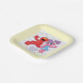 Abby & Elmo Graphic Papieren Bordje (Gebogen)