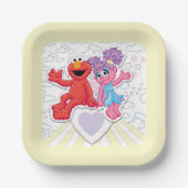 Abby & Elmo Graphic Papieren Bordje (Voorkant)