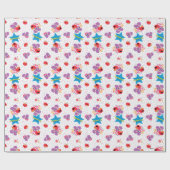 Abby en Elmo 2 Cute Pattern Cadeaupapier (Vlak)