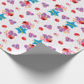 Abby en Elmo 2 Cute Pattern Cadeaupapier (Hoek)