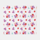 Abby en Elmo 2 Cute Pattern Fleece Deken (Voorkant (Horizontaal))