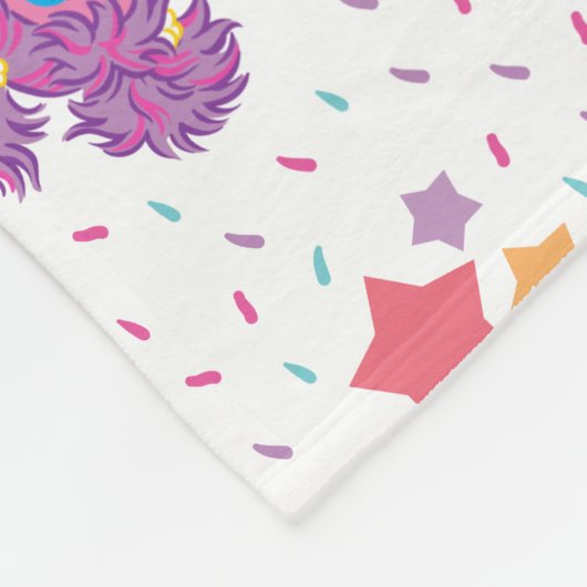 Abby en Elmo 2 Cute Pattern Fleece Deken (Hoek)