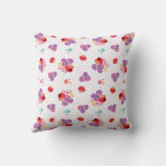 Abby en Elmo 2 Cute Pattern Kussen (Achterkant)