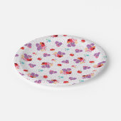 Abby en Elmo 2 Cute Pattern Papieren Bordje (Gekanteld)