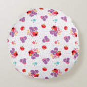 Abby en Elmo 2 Cute Pattern Rond Kussen (Voorkant)