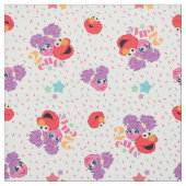 Abby en Elmo 2 Cute Pattern Stof (Swatch)