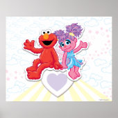 Abby en Elmo Graphic Poster (Voorkant)