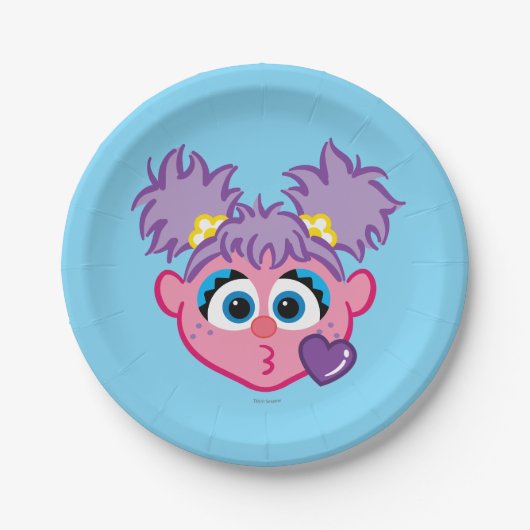Abby Face die een kus gooit Papieren Bordje (Voorkant)