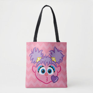 Abby Face die een kus gooit Tote Bag