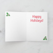 Abby, het lieve Kerst Kat Wenskaart Feestdagen Kaart (Binnen)