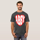 Abby in mijn Hart cadeau T-shirt (Voorkant volledig)