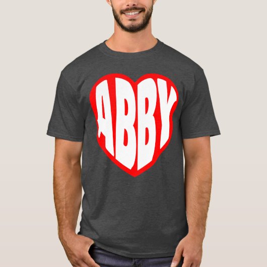 Abby in mijn Hart cadeau T-shirt (Voorkant)