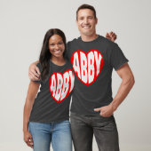 Abby in mijn Hart cadeau T-shirt (Unisex)