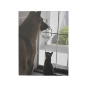 Abby met Zorro aan de voorkant Blocnote (Linkerzijde)