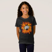 Abby naam ster in brand t-shirt (Voorkant volledig)