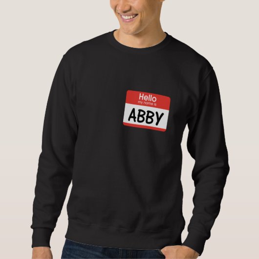 Abby Name Tag Trui (Voorkant)