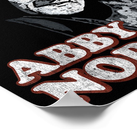 Abby Normal Brain Funny Halloween Poster (Hoek)