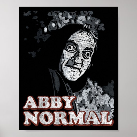 Abby Normal Brain Funny Halloween Poster (Voorkant)