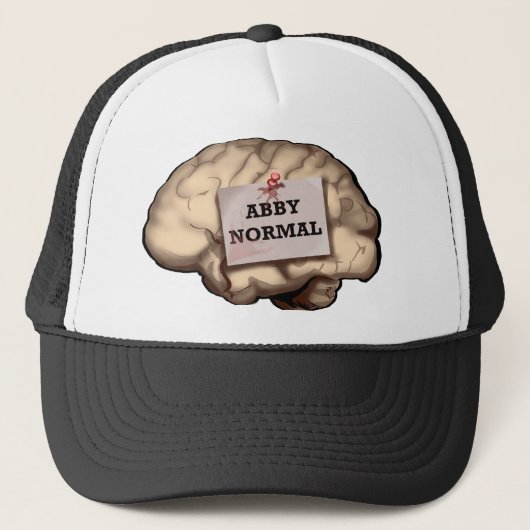 Abby Normal Brain Trucker Pet (Voorkant)