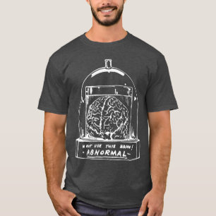 Abby Normale Hersenen Grappige Halloween Kostuum v T-shirt