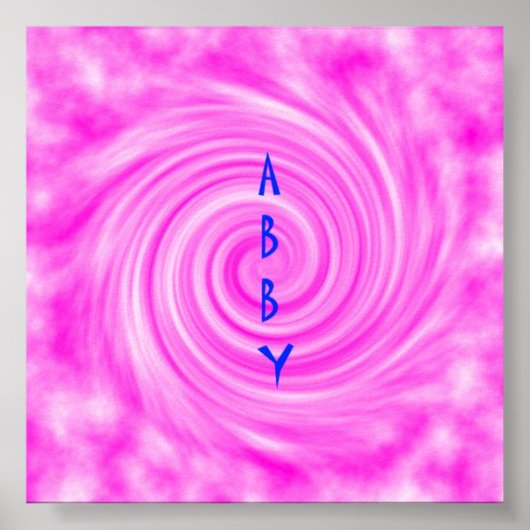 Abby Poster Pink (Voorkant)