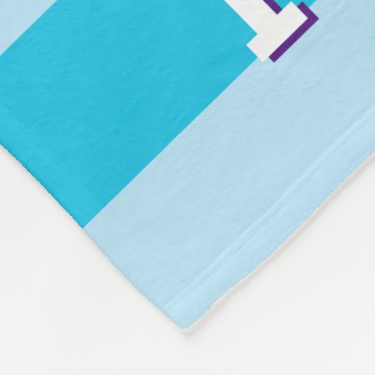 Abby Smiling Face | Jouw namen toevoegen Fleece Deken (Hoek)