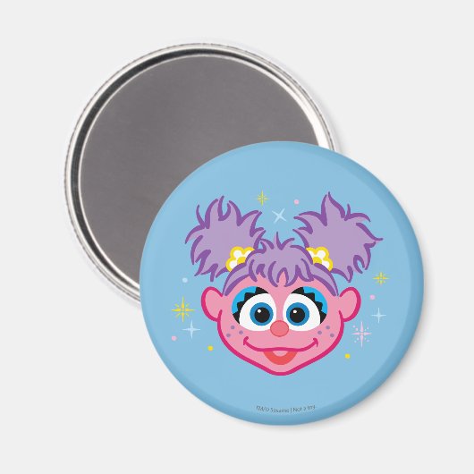 Abby Smiling Face Magneet (Voorkant / Achterkant)